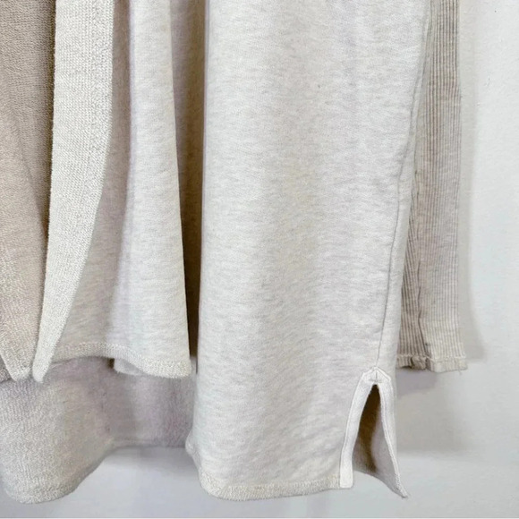 Aritzia Wilfred Open Drape Slit Hem Heathered Birch Cardigan - Picture 5 of 14